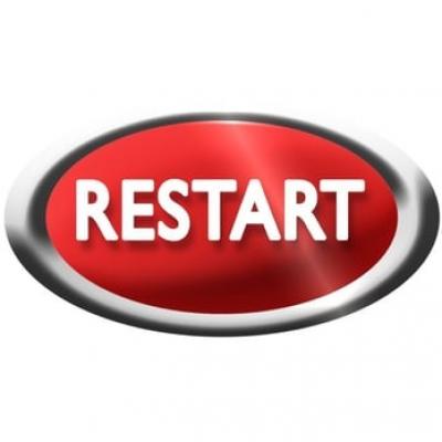 Restart button